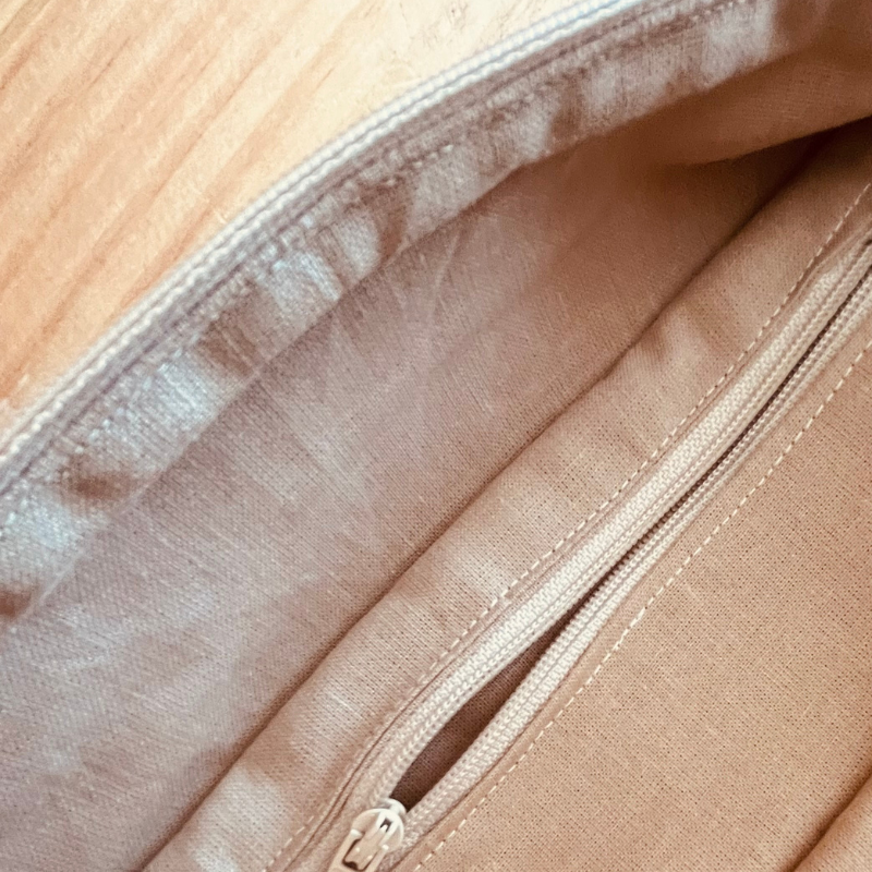 sac banane taupe