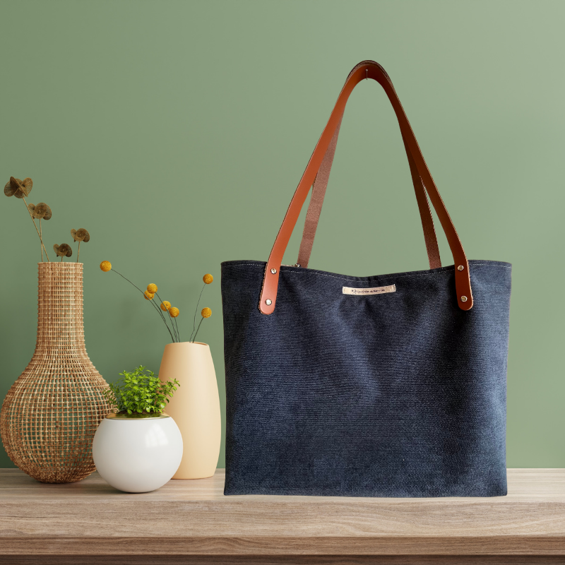 sac cabas bleu marine